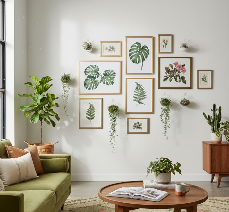 Plant-Focused Gallery Wall