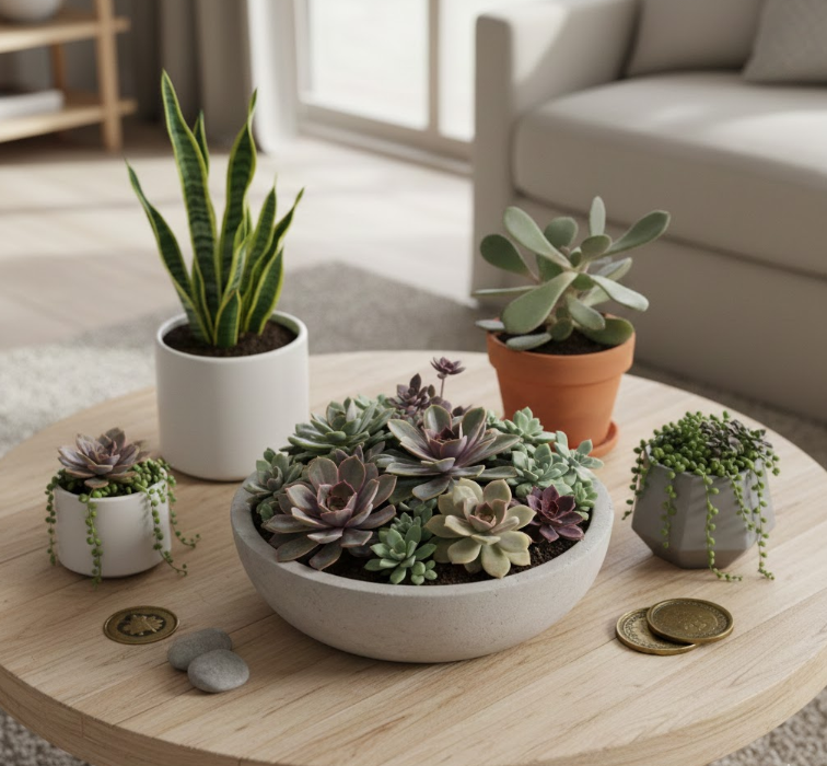 Planters with Succulents