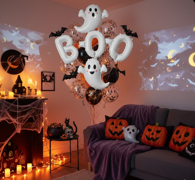 Playful ‘BOO’ Balloons