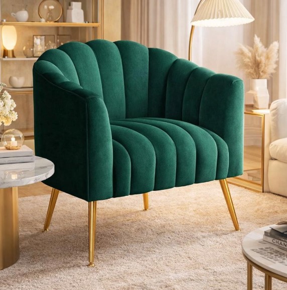 Plush Velvet Accent Chairs