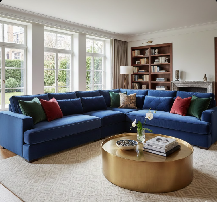 Plush Velvet Sectional