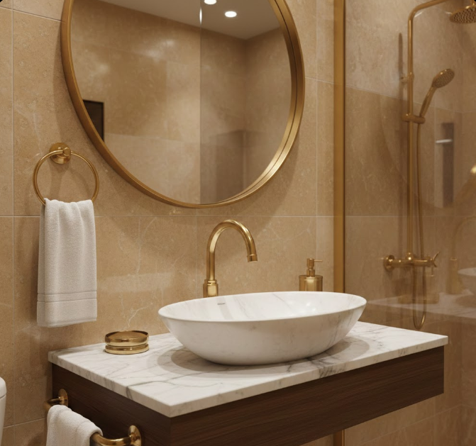 Polished Brass Fixtures