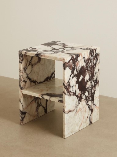 Polished Marble Nightstands