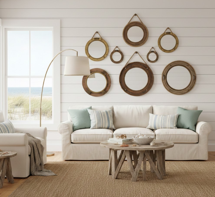 Porthole-Style Mirrors