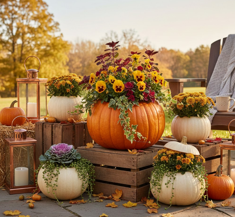 Pumpkin Planter Perfection