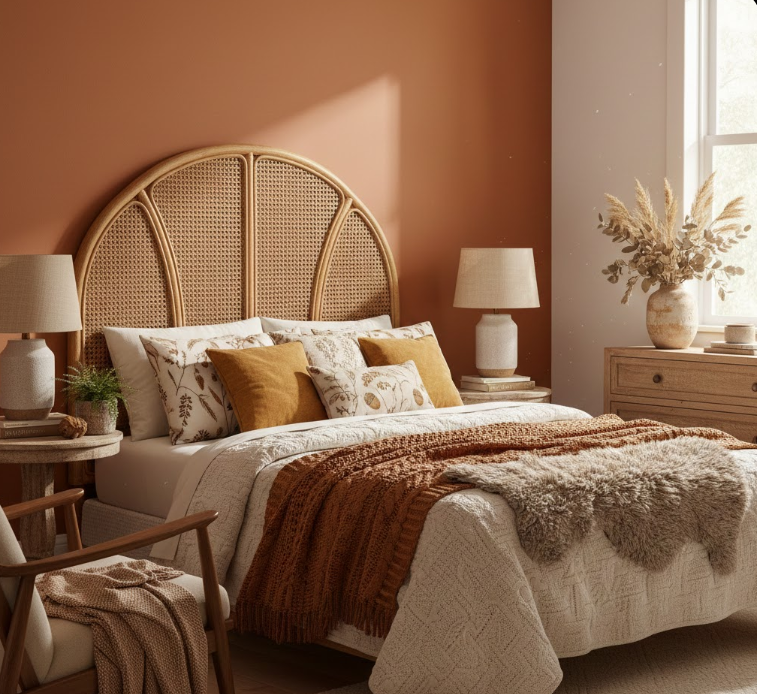  Rattan Headboard Charm