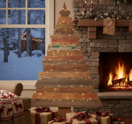 Reclaimed Wood Christmas Tree