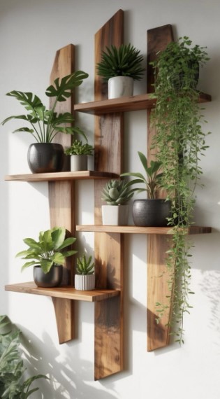 Reclaimed Wood Shelving