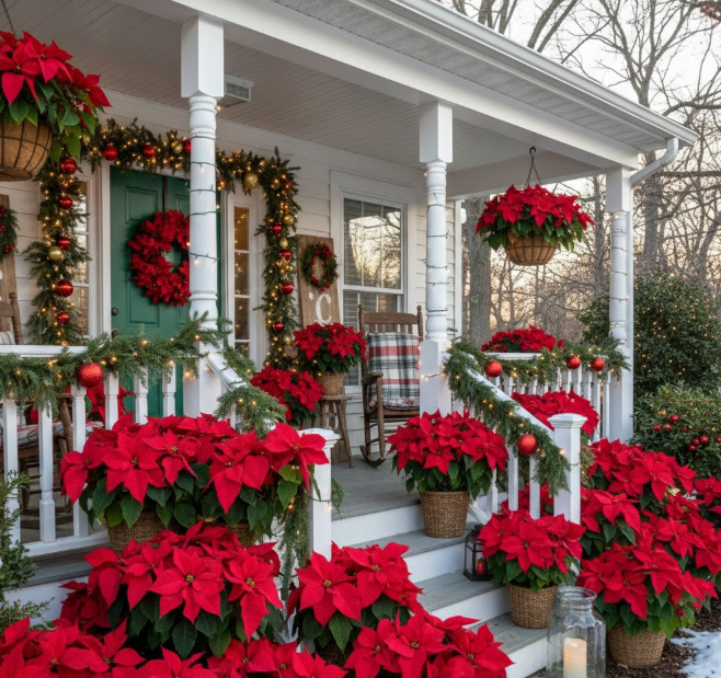 Red Poinsettias
