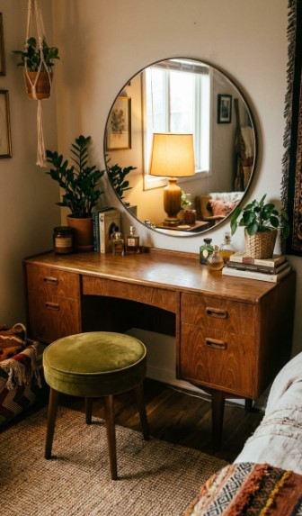 Repurpose a Vanity as a Desk