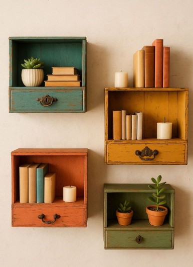 Repurposed Vintage Furniture for Storage