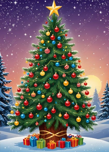 Retro Christmas Tree