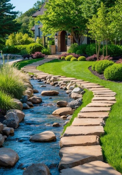 River Rock Path