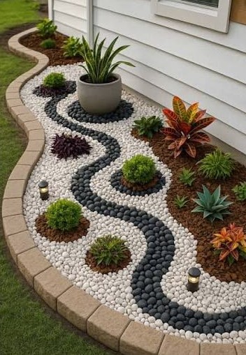 Rock Border Garden