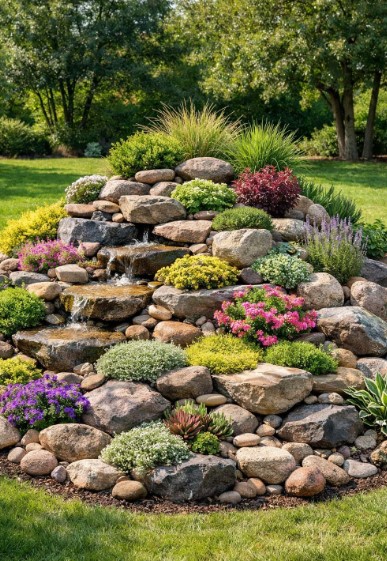 Rock Wall Garden
