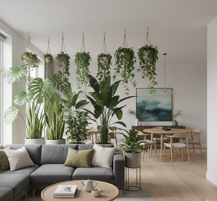 Room-Dividing Plant Arrangements