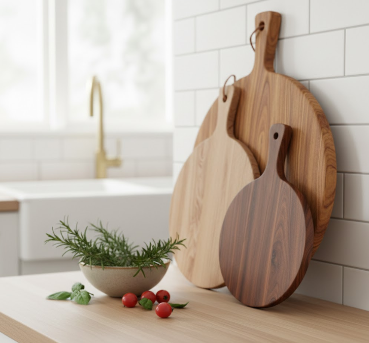 Round Wooden Cutting Boards