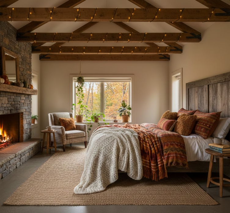  Rustic Beams and Cozy Zones