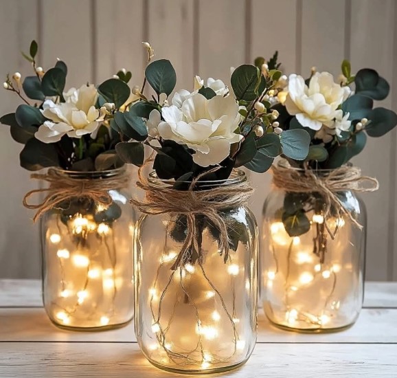 Rustic Burlap and Daisy Freshness