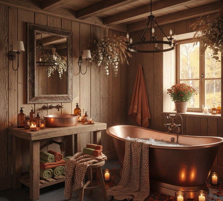 Rustic Charm with Dark Woods