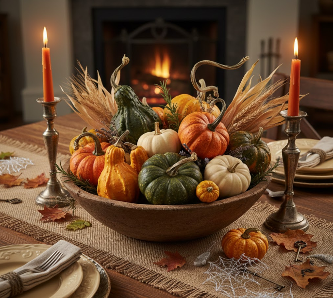 Rustic Charm with Gourdly Goodness