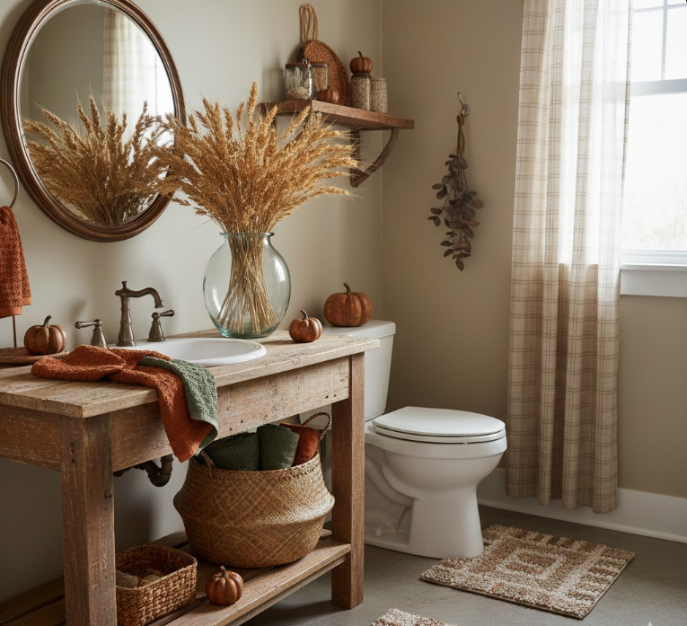 Rustic Charm with Wheat Bundles
