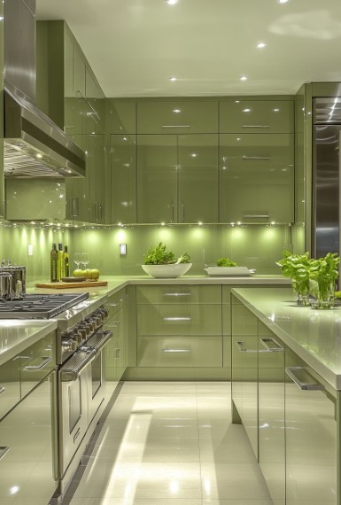 Sage Green Kitchen