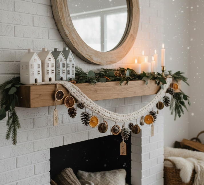 Scandinavian Hygge Mantel Styling Tips