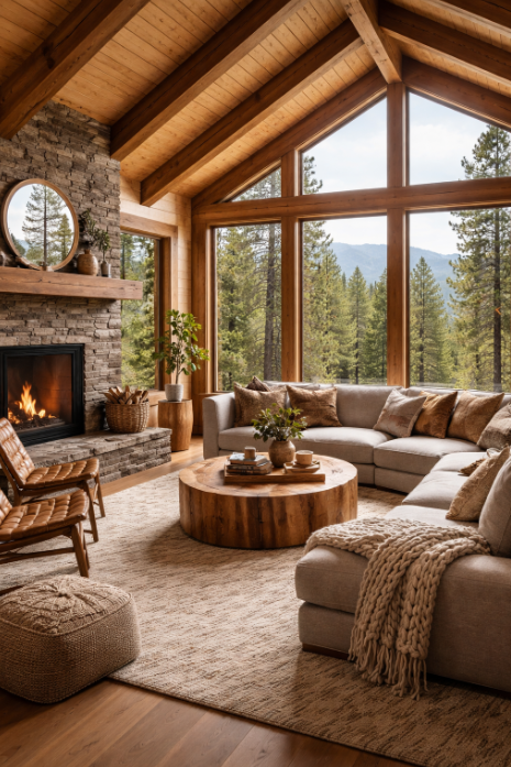 Wood Accents and Forest Views
