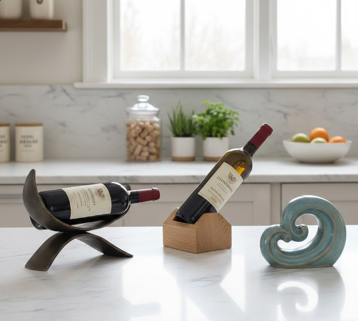 Sculptural Wine Bottle Holders