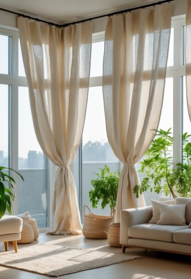 Sheer Curtains for Soft Sunlight