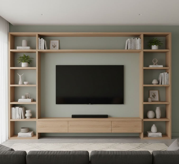 Shelving Around the TV
