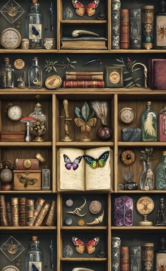 Shelving Unit of Spooky Delights