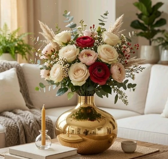 Shine with a Metallic Centerpiece