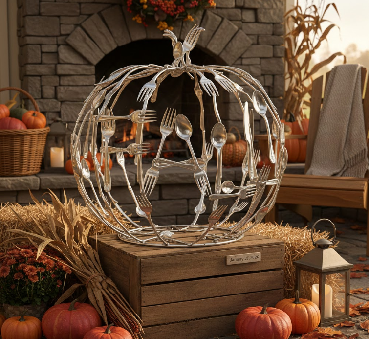 Silverware “FALL” Pumpkin