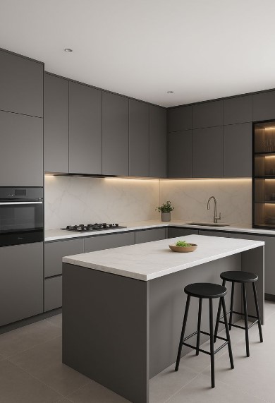 Sleek Charcoal and Stainless Steel
