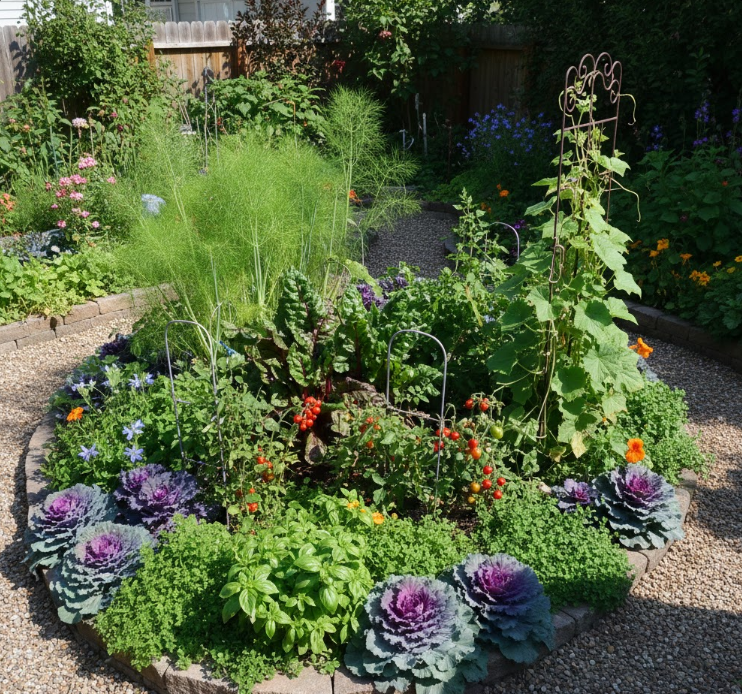 Edible Pockets in Ornamental Beds