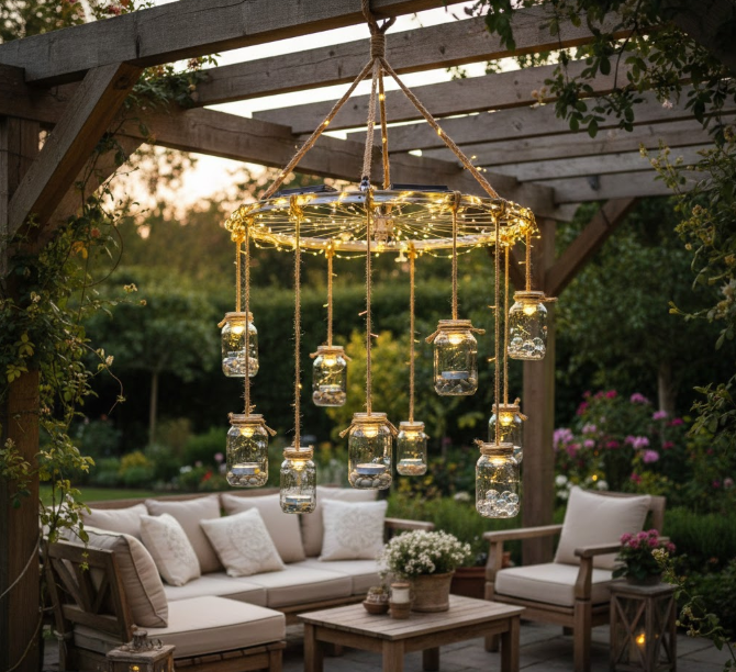  Solar Light Chandelier 