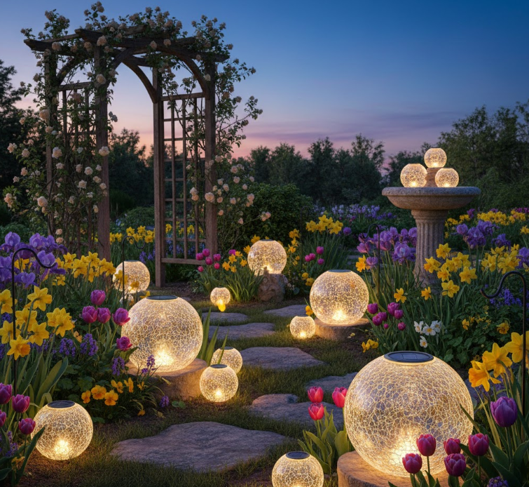 Solar Powered Glass Globes
