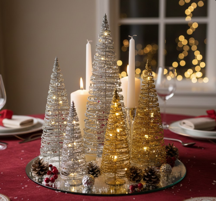Sparkling Trees Christmas Table