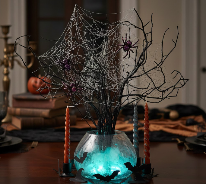 Spectral Sprigs and Spidery Silhouettes