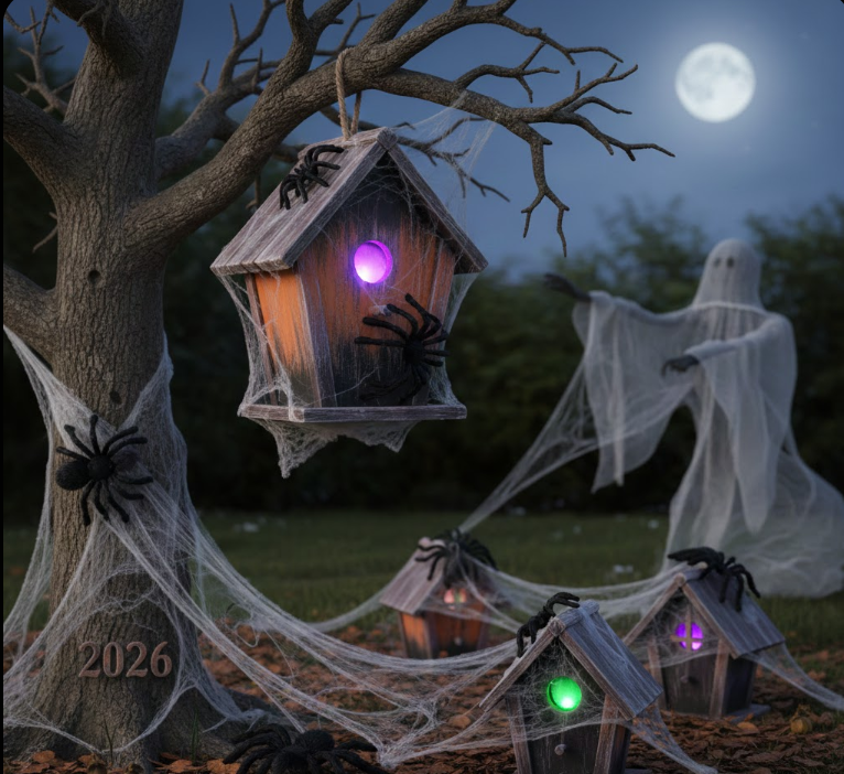 Spiderweb Birdhouses