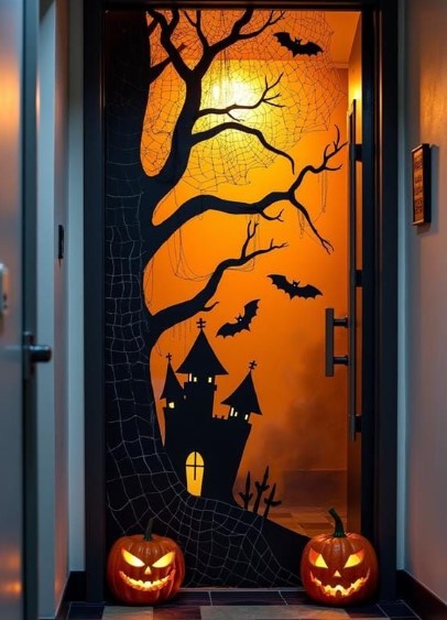 Spooky DIY Door Décor
