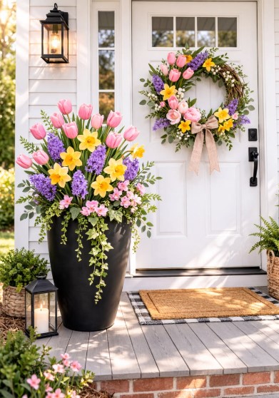 Spring Front Porch Styling