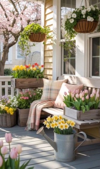 Spring Porch Decor