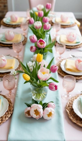 Spring Table Decor