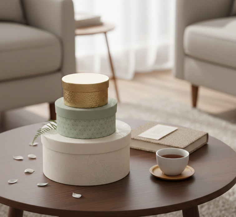 Stacked Decorative Boxes