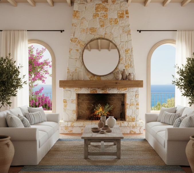  Stone Fireplace