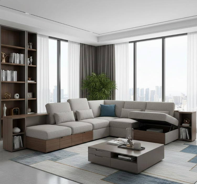 Storage-Integrated Sofa Solutions
