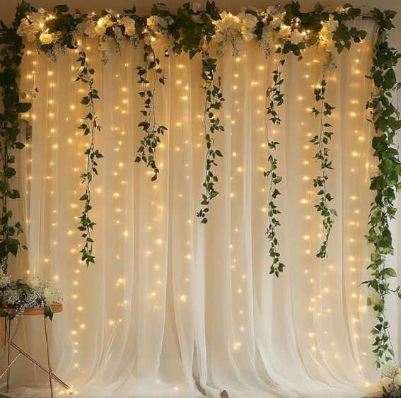 String Light Wall Designs